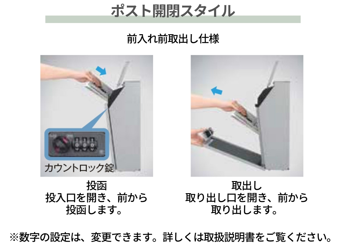 LIXIL 機能門柱FP ポスト開閉スタイル