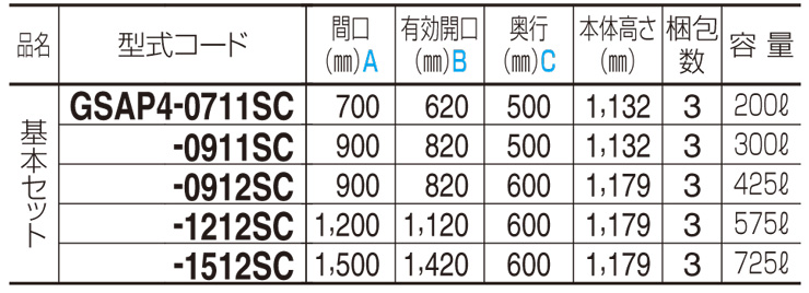 四国化成工業　ゴミストッカーＡＰ４型　GSAP4-0912SC - 4
