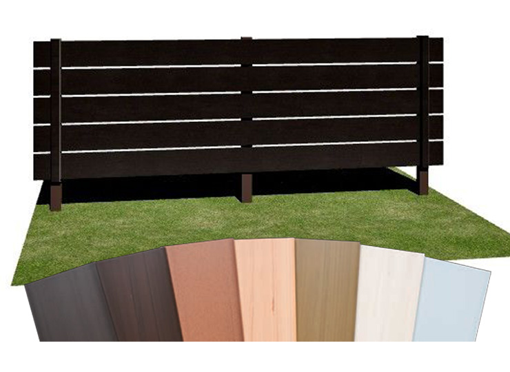 木目フェンス カラー支柱樹脂キャップ（単品部材）木樹脂フェンス 50角