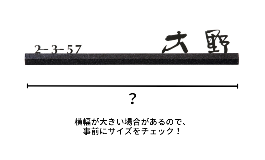 横幅は事前に確認が必要