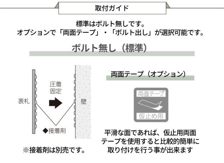 美濃クラフト 小さなステンレス表札取り付け方法