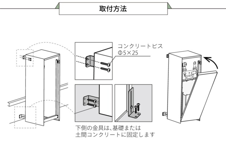 森田アルミ工業 ガスメーターカバーBAKO（バコ）取付方法