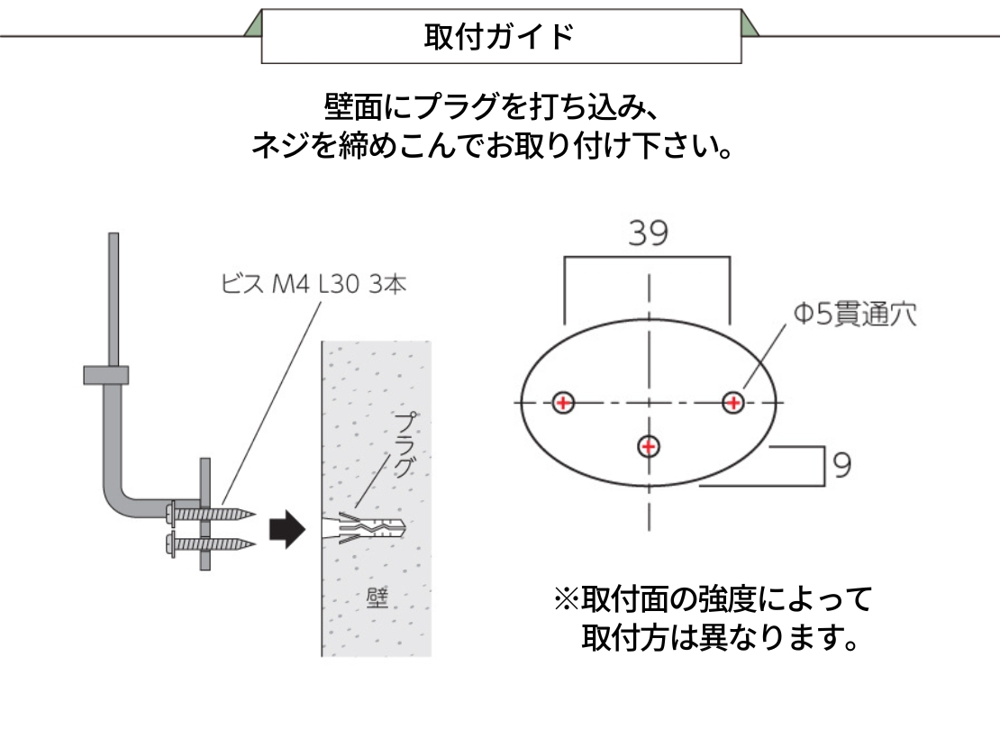 美濃クラフト アイアンクラフト表札 Corbel（コーベル）取付ガイド