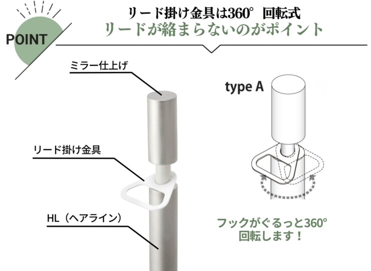 オンリーワンクラブ ペット用品 ドッグスタンド Aタイプ 特徴