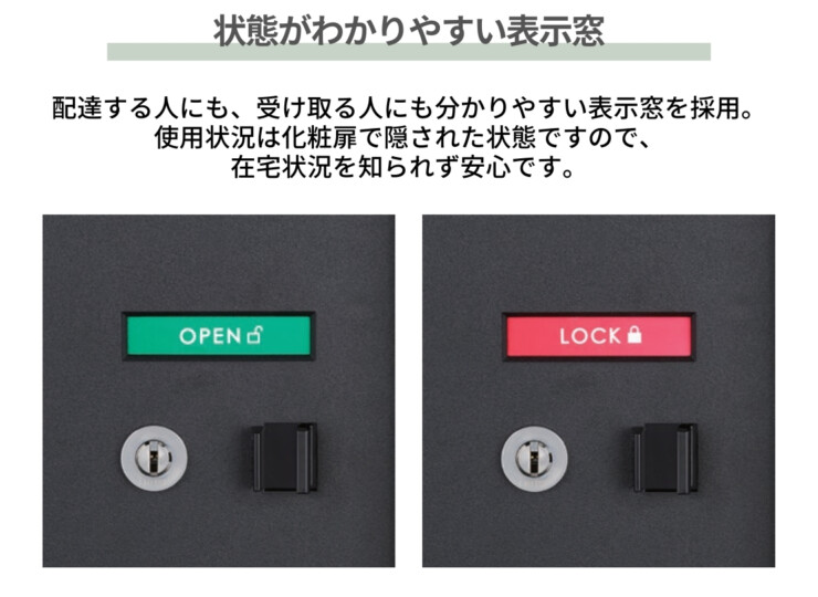 ナスタ ナスタボックス プラスポスト サイズM 分かり易い表示窓