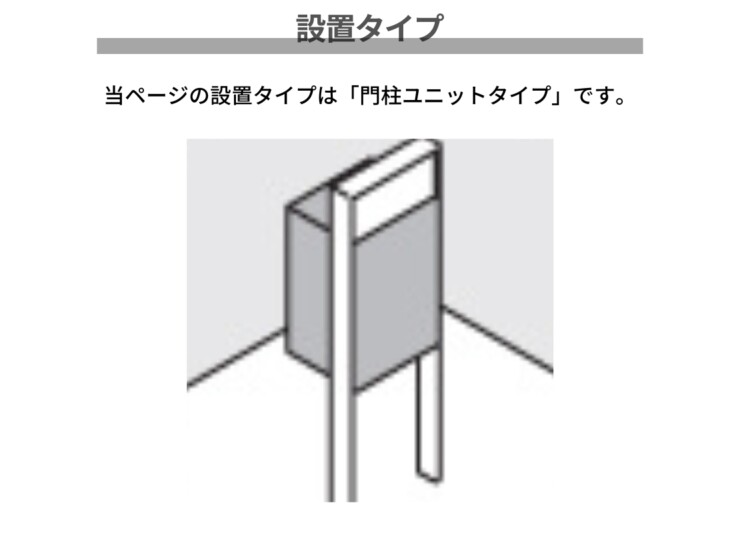 ナスタ ナスタボックス プラスポスト 門柱ユニットタイプ 設置タイプ