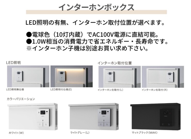 ナスタ ナスタボックス プラスポスト 門柱ユニットタイプ インターホンボックス