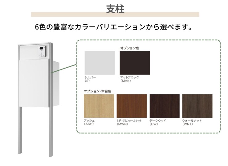 ナスタ ナスタボックス プラスポスト 門柱ユニットタイプ 支柱カラー