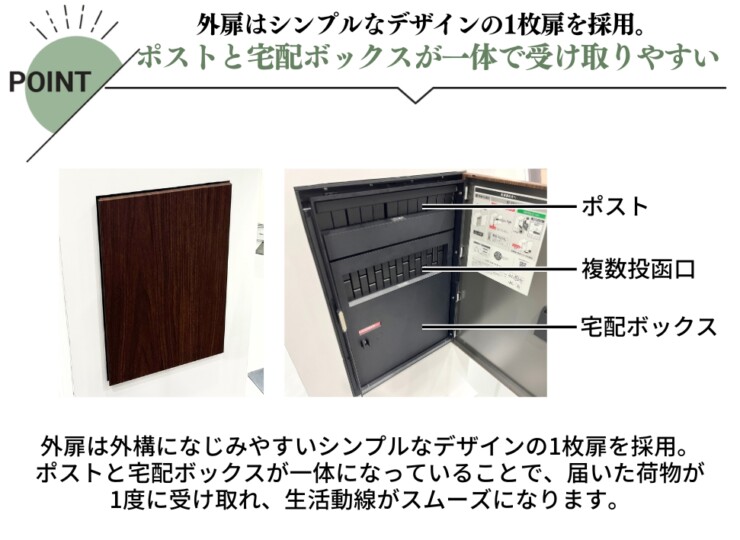 ナスタ ナスタボックス プラスポスト ポストと宅配ボックス一体による受取やすさを追求した形