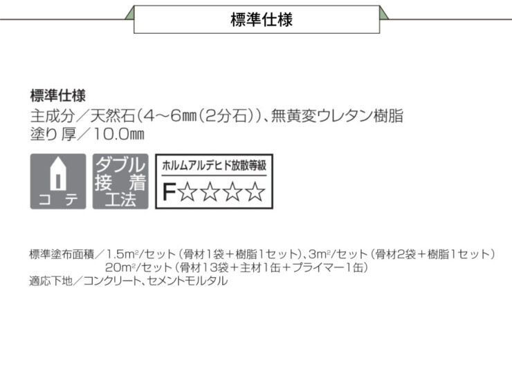 四国化成建材 天然石・透水性舗装材 リンクストーンM 仕様