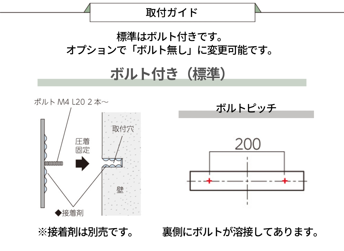 美濃クラフト ステンレス表札 Ancient（エンシェント）MAE-12-KTA 取り付けガイド