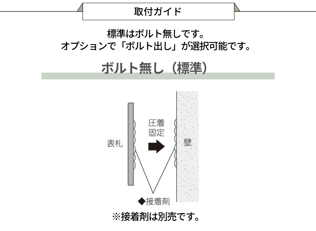 美濃クラフト 焼き物表札 カーロ 取り付けガイド