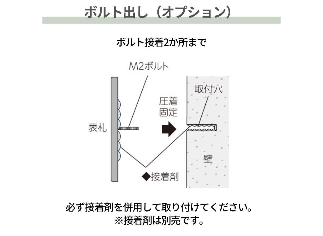 美濃クラフト 焼き物表札 カーロ TC-11 取り付けガイド