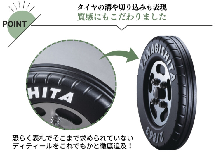 美濃クラフト 濃い顔表札 タイヤ表札 TIR-1 特徴