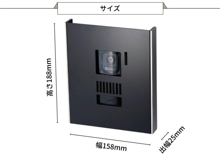 福彫 インターホンカバー ステンレス WDF-305 サイズ