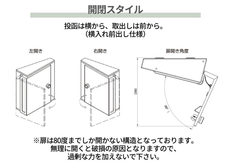 セキスイデザインワークス デザインポスト アキュート2 開閉スタイル