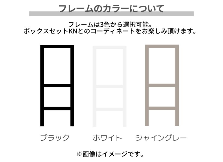 LIXIL ボックスセットKN ポール建て仕様 フレームのカラーについて