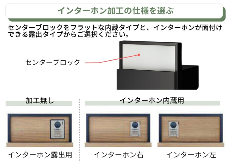 LIXIL 機能門柱FF センターブロックを選ぶ